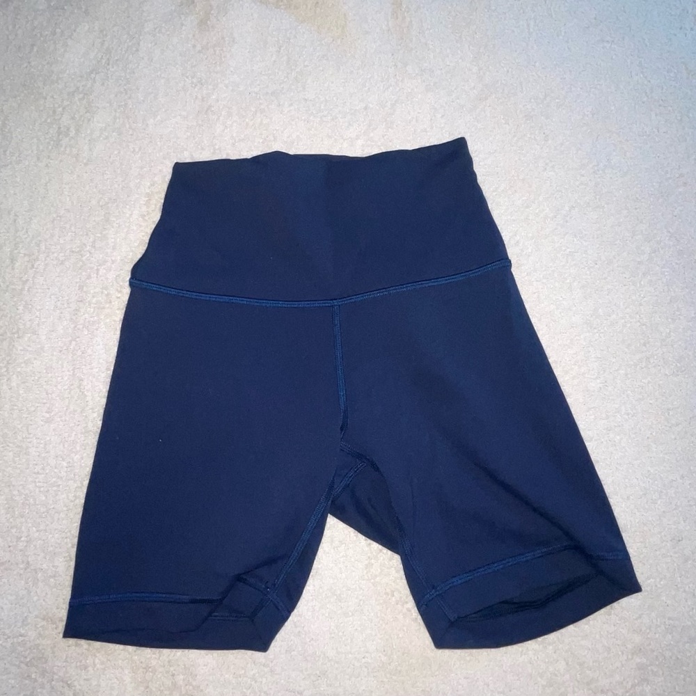 Lulu navy blue biker shorts